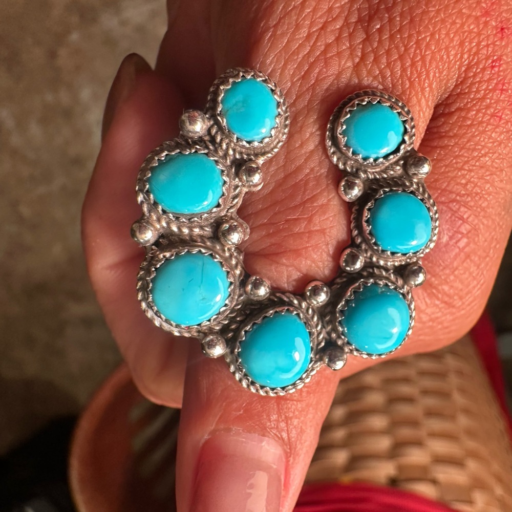 Turquoise and Silver Women's Ring